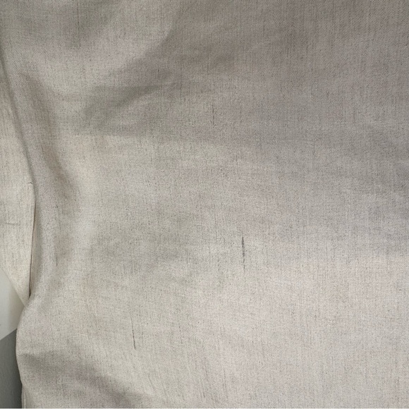 H&M+ Linen-blend Jacket Size 4XL NWT Minimalist Neutral Preppy Travel - Picture 8 of 11